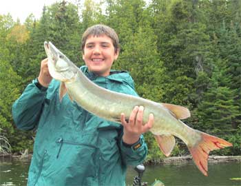My 1st Muskie caught Fishing at Fireside Lodge Canada